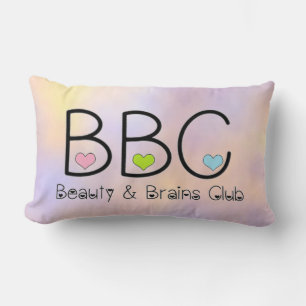 Schönheit und Braunen Club Lounge Lendenkissen