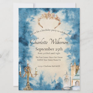 Schönheit und das Biest Romantische Märchen Einladung