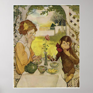 Schönheit und das Biest von Jessie Willcox Smith Poster