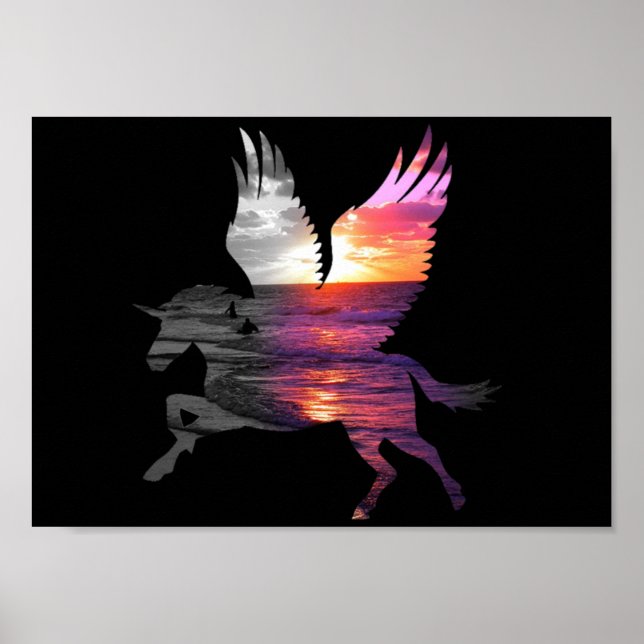 Schönheit und das Einhorn Poster (Vorne)