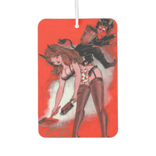 Schönheit und das Krampus Vintage Autolufterfrischer