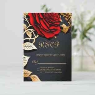 Schönheit und die Beast Sweet 16 RSVP-Karte RSVP Karte