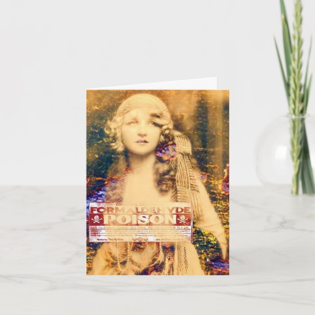 Schönheit und Gift, Geburtstag Karte (Vorderseite)