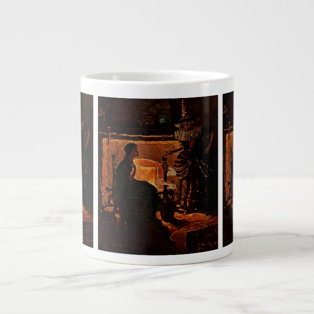 Schönheit und Hexe - Jumbo-Tasse (Vorderseite)