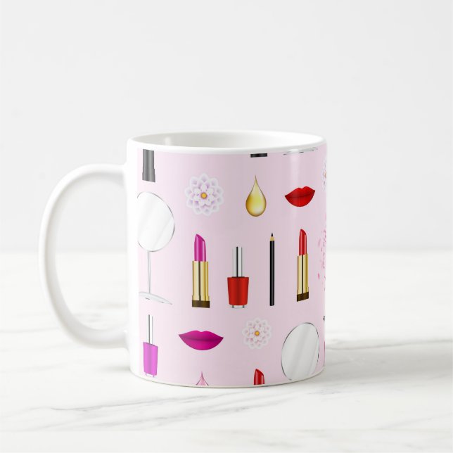 Schönheit und Make-up Kaffeetasse (Links)