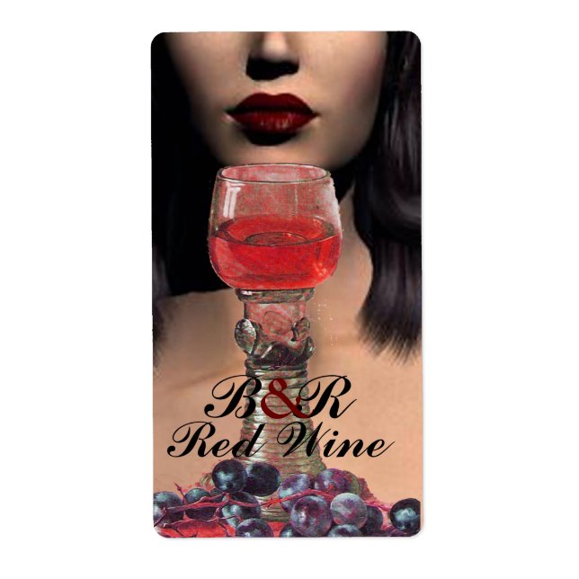 SCHÖNHEIT UND ROTES WEINGLAS Party Weinverkostung (Vorne)