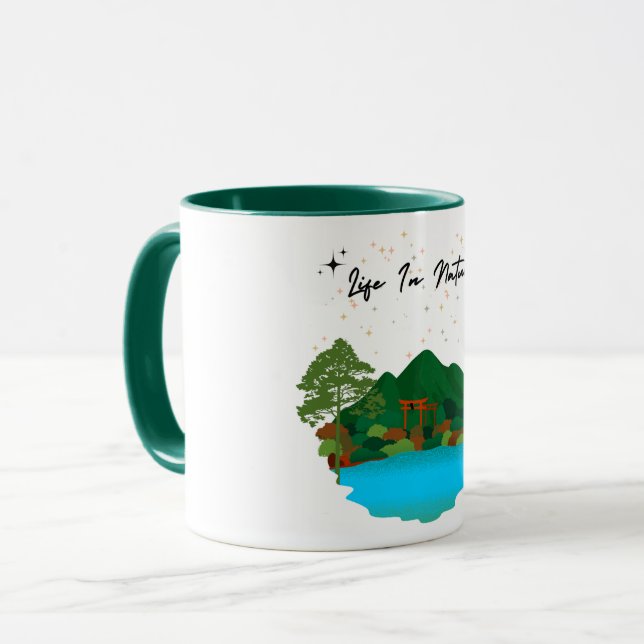Schönheit und Ruhe in der Natur Tasse (Vorderseite Links)