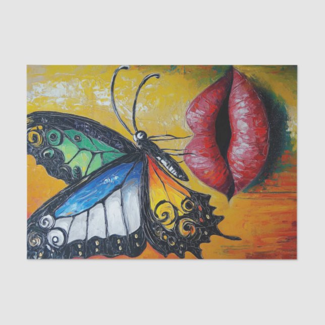 Schönheit und Schmetterlinge24 Seidenpapier (Vorderseite)