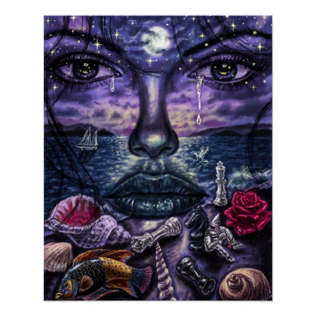 Schönheit und Strand Poster (Vorderseite)