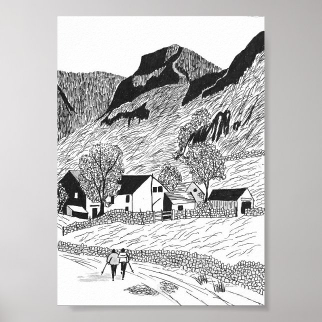 Schönheit von Borrowdale Poster (Vorne)