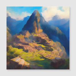 Schönheit von Machu Picchu, Peru Magnetkarte