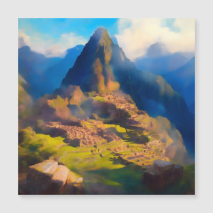 Schönheit von Machu Picchu, Peru Magnetkarte