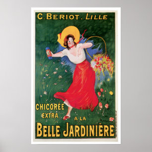 SchönheitJardiniere Chicoree Vintage Poster