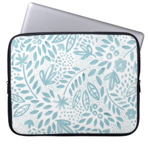Schönheits-blaue Blumenlaptop-Hülse Laptopschutzhülle