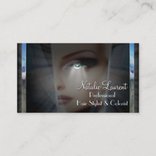 Schönheits-Freifrau Unique Hairstylist Salon 3,5" Visitenkarte