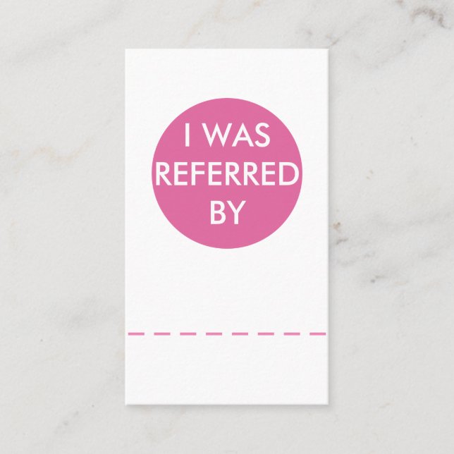 Schönheits-Geschäfts-Empfehlungs-Karten-Schablone Empfehlungskarte (Vorderseite)