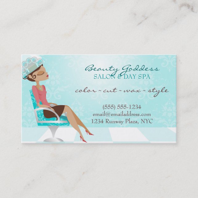 Schönheits-Göttin-Kupon Rabattkarte (Vorderseite)