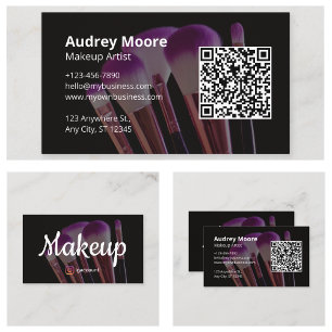Schönheits-Makeup-Artist Visitenkarte