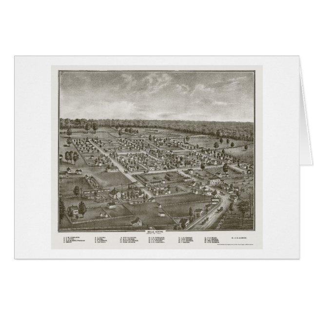Schönheits-Mitte, panoramische Karte OH- - 1874 (Vorderseite (Horizontal))