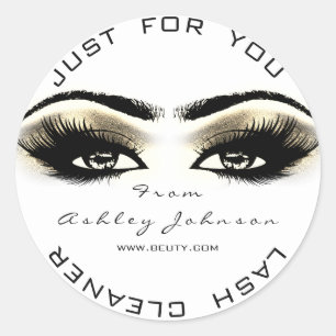 Schönheits-Salon-weißes Runder Aufkleber