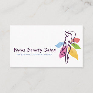 Schönheits-Salon-Wellness-Center-Logo-Entwurf Visitenkarte