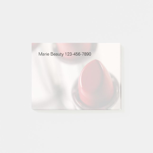 Schönheits-Thema-Posten Posten-it® Anmerkungen Post-it Klebezettel (Vorderseite)