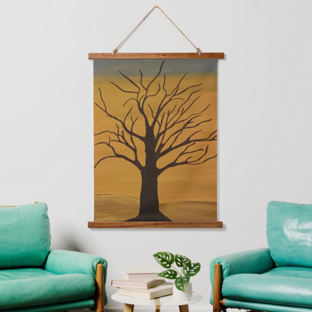 Schönheitsband der Wüste Wandteppich Mit Holzrahmen (Wohnzimmer)