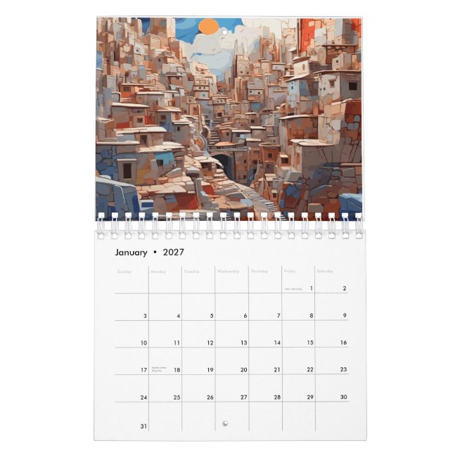 Schönheitskalender 2026 kalender (Jan 2027)