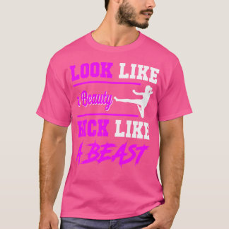 Schönheitskick wie ein Beas-Kickboxing T-Shirt