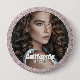 Schönheitskönigin-Anstecknadel - Foto-Name-Nadel Button