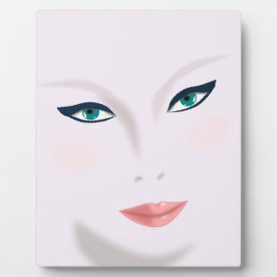 Schönheitskünstlerin Fotoplatte