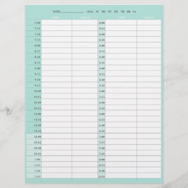 Schönheitssalon 1-tägige Terminbuchseiten Briefbogen