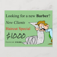 Schönheitssalon, Barbershops, Nagelsalon, Postkart