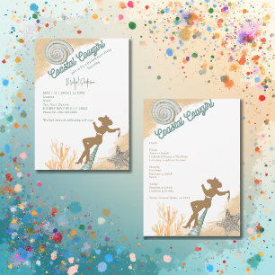 Schönheitssalon Cowgirl Einladung