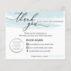 Schönheitssalon Danke Bewertungsrezension Flyer