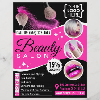 Schönheitssalon / Friseur / Friseur Flyer