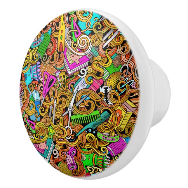 Schönheitssalon / Friseur / Haare Keramik Knobs Keramikknauf (Rechts)