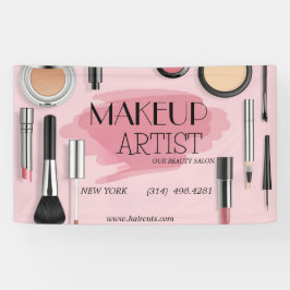 Schönheitssalon Friseurschere Schminkkünstler mode Banner