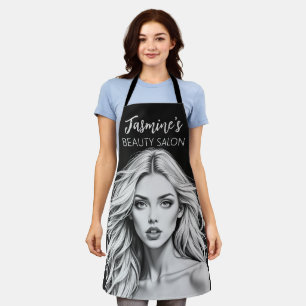 Schönheitssalon für Haare und Makeup Schürze