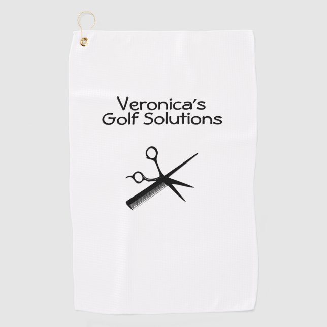 Schönheitssalon Golfhandtuch (Vorderseite)