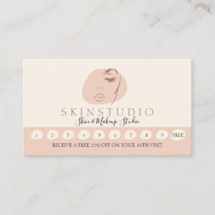 Schönheitssalon Hautpflege Esthetiker Spa Wimpernk Treuekarte