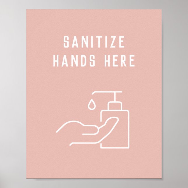 Schönheitssalon Hygiene Entschärfen Sie Ihr Handpl Poster (Vorne)