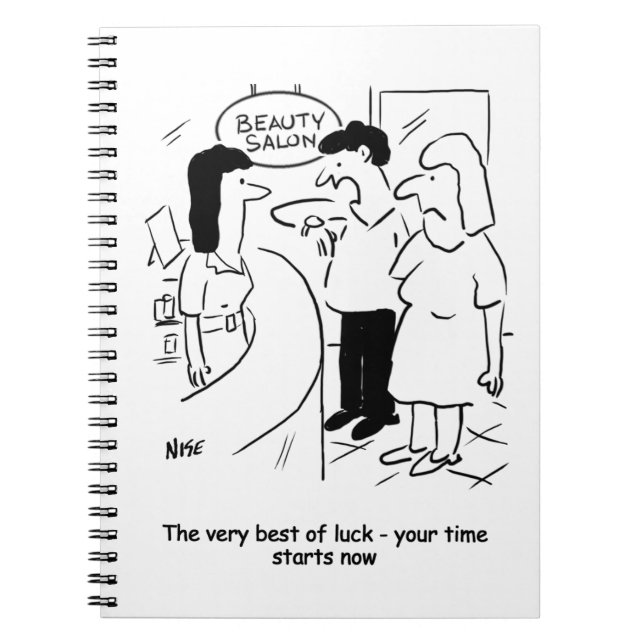 Schönheitssalon - Ihre Zeit beginnt... jetzt! Notizblock (Vorderseite)