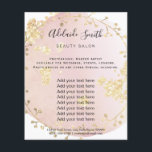 Schönheitssalon in Rosa Flyer<br><div class="desc">Schönheitssalon berufliche Make-up-Künstler Flyer</div>