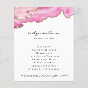 Schönheitssalon in Rosa Flyer