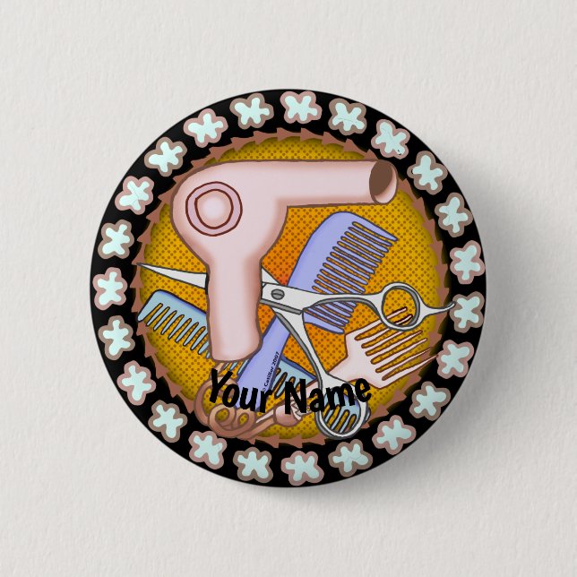 Schönheitssalon-Magie-Button Button (Vorderseite)