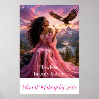 Schönheitssalon Make-up Flawless Poster
