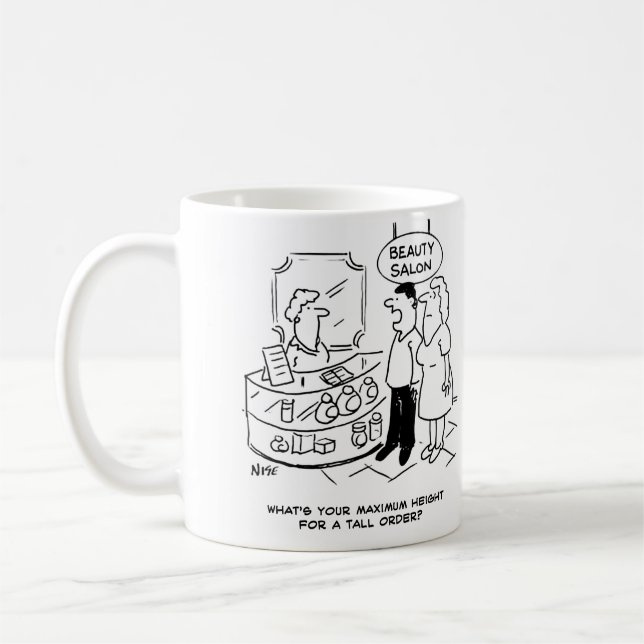 Schönheitssalon - maximale Höhe für eine große Bes Kaffeetasse (Links)
