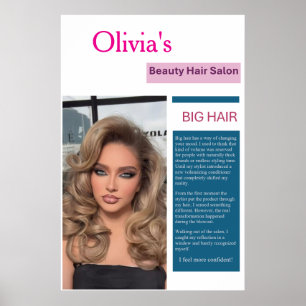 Schönheitssalon-Plakat Große Haarmarketing  Poster