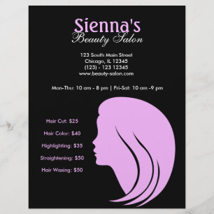 Schönheitssalon (Plum) Flyer